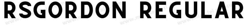 RSGordon Regular字体转换